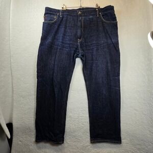 Vintage Y2K Polo Ralph Lauren Jeans Mens 44x32 Dark Straight Fit Dungarees *READ